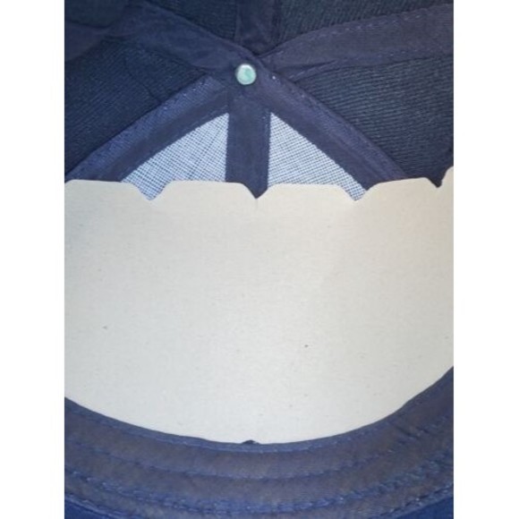 New York Yankees Wool Blend Hat Adjustable Embroidered Navy Blue Unbranded - Picture 6 of 7